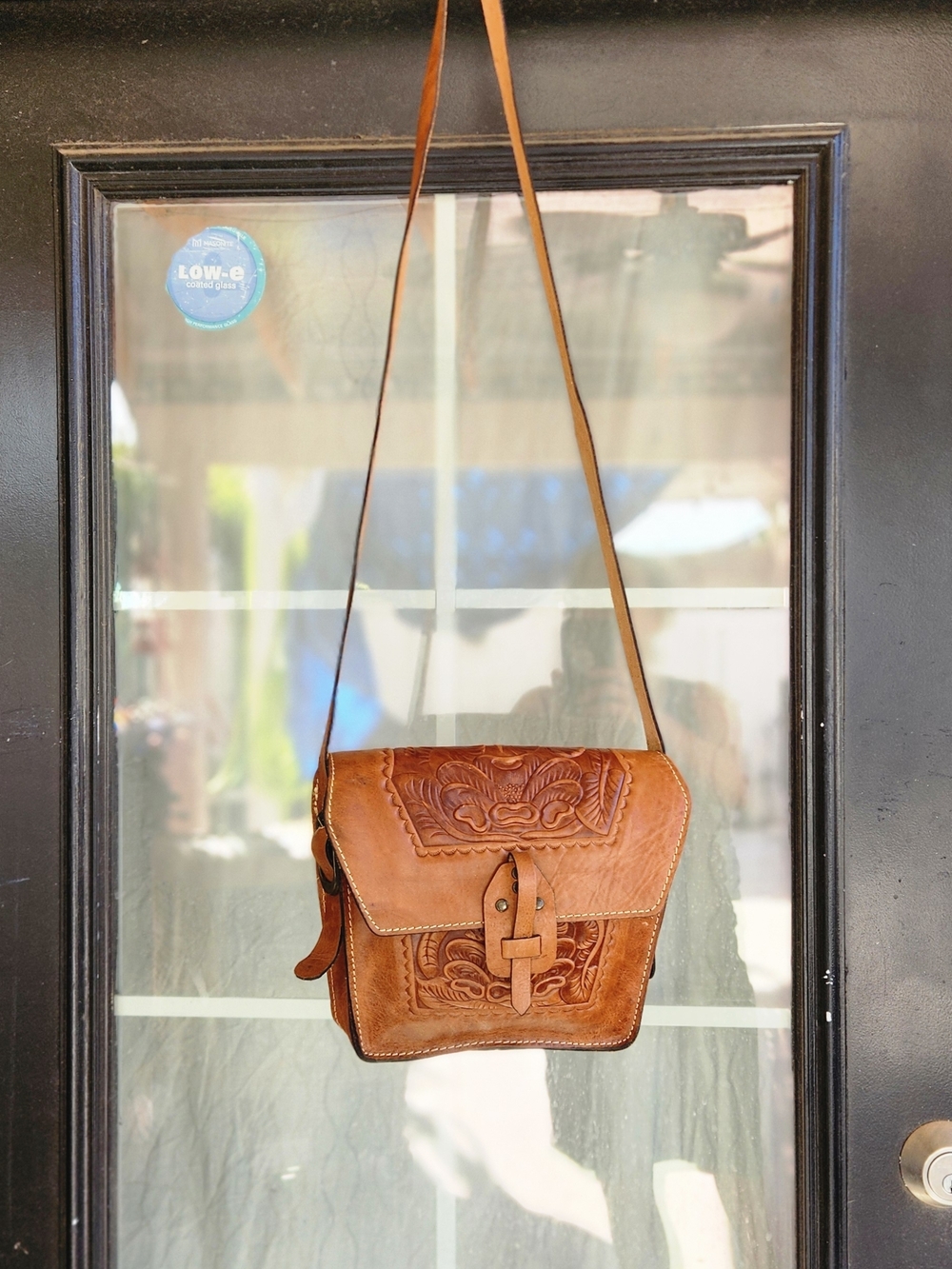 Patricia Nash tooled Leather Crossbody Bag - Tan - Picture 8 of 8